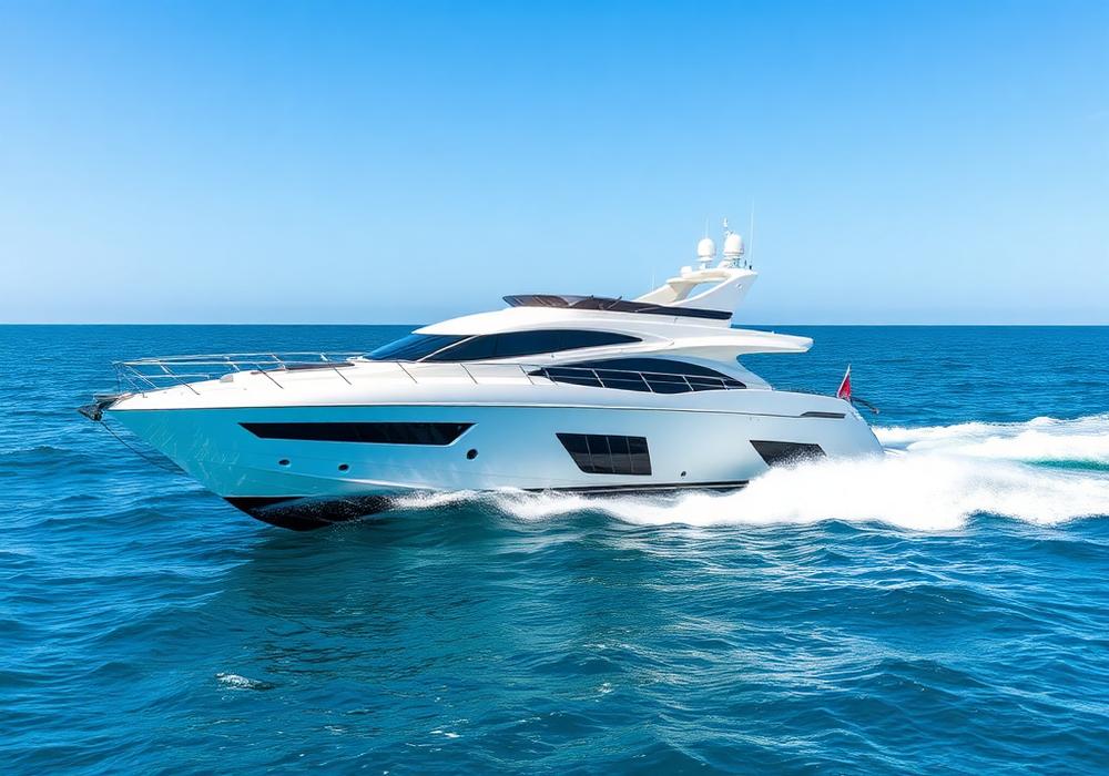 Yacht on open water